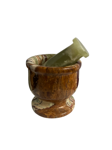 Onyx Natural marble Mortar & Pestle 2.5"