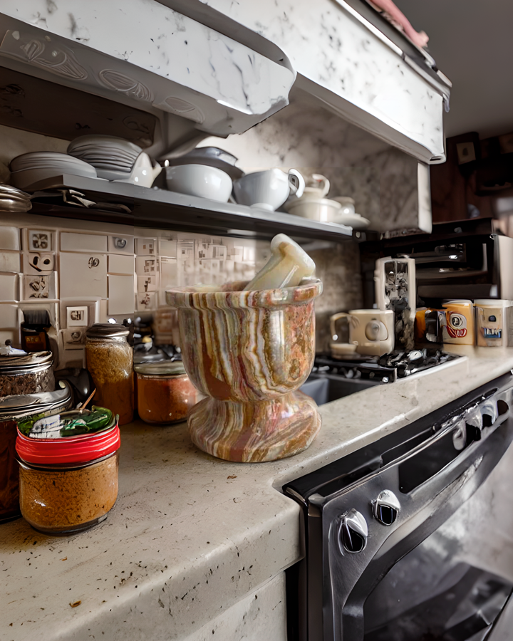 Onyx Natural marble Mortar & Pestle 2.5"
